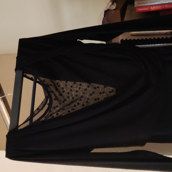 Black House White Market Fitted Top with lace - Picture 5 of 6